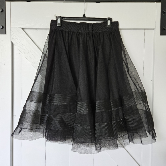 Milly skirt black netting tulle overlay 50s pin up style party formal size 10 - Picture 4 of 9